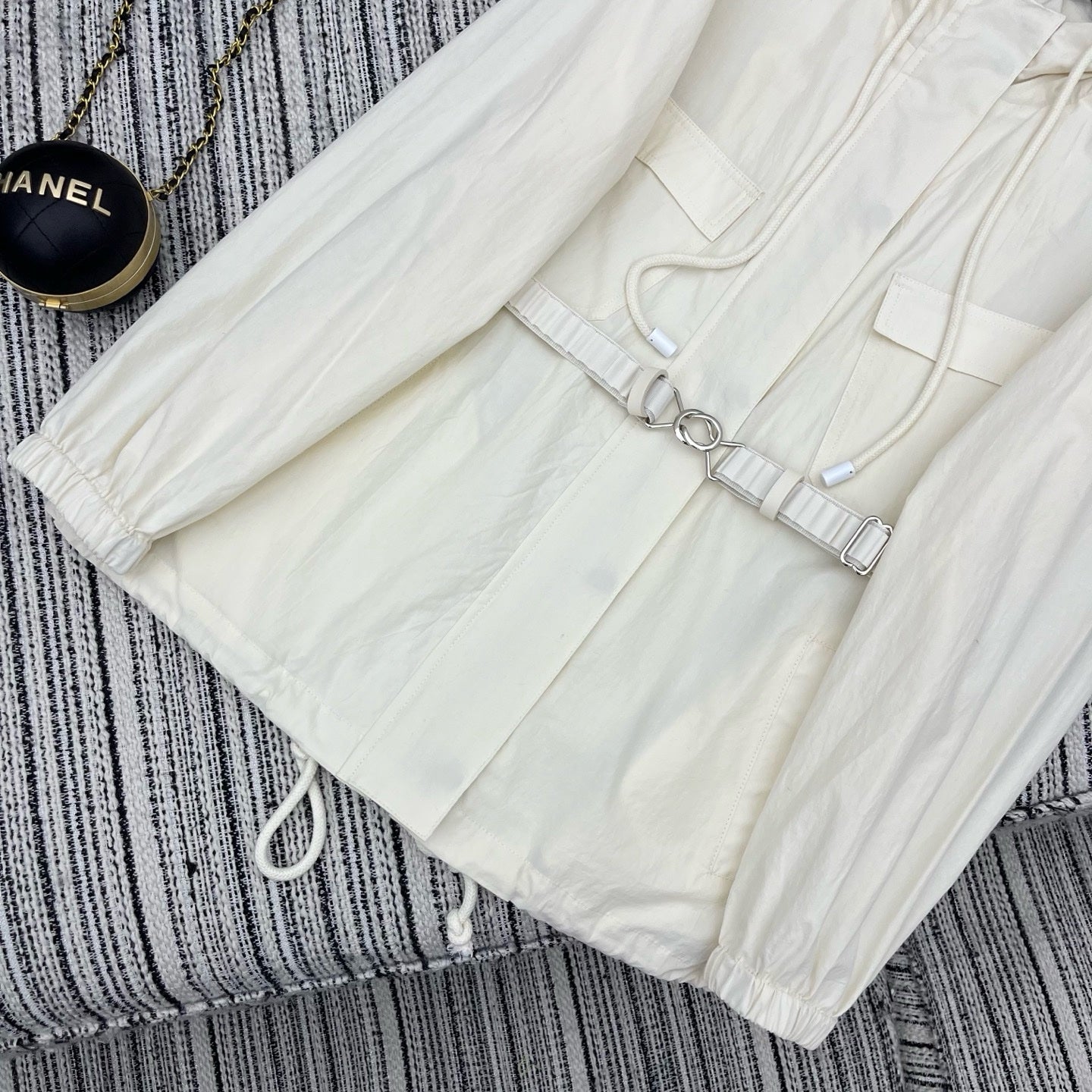 Veste Kway Prada Blanc Femme
