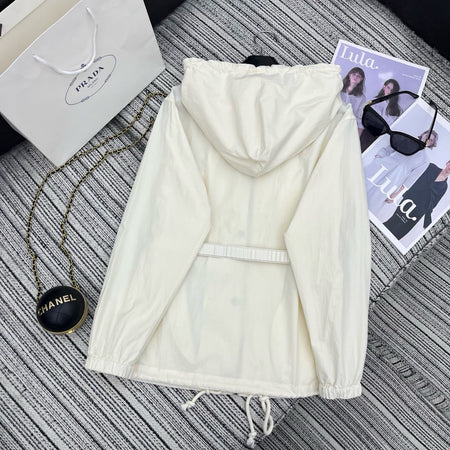 Veste Kway Prada Blanc Femme