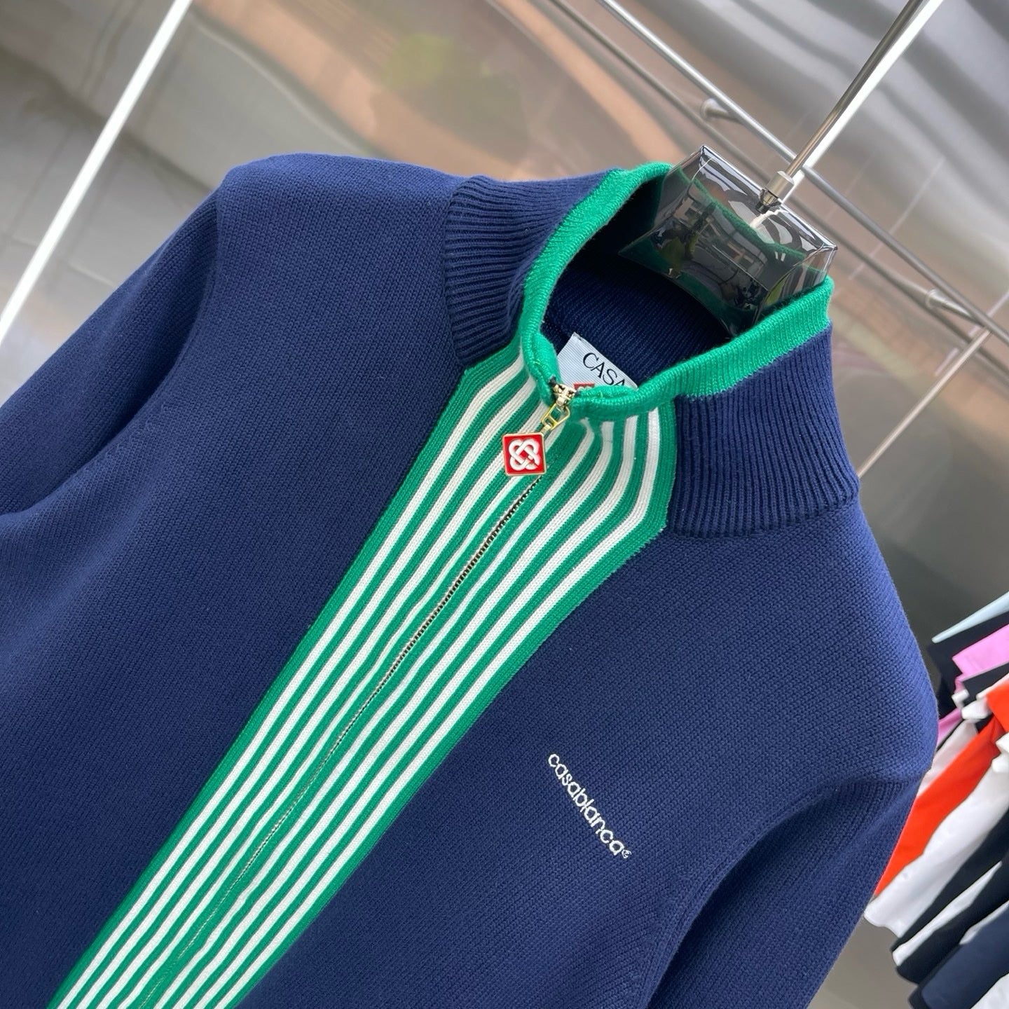 VESTE CASABLANCA BLEU VERT