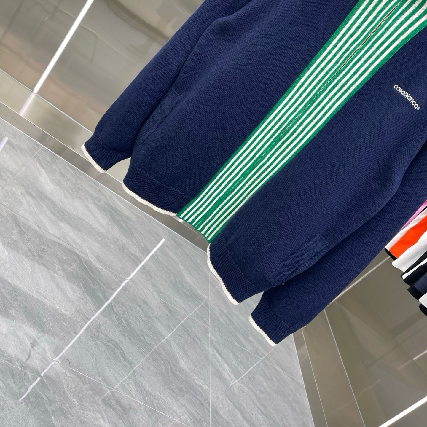 VESTE CASABLANCA BLEU VERT