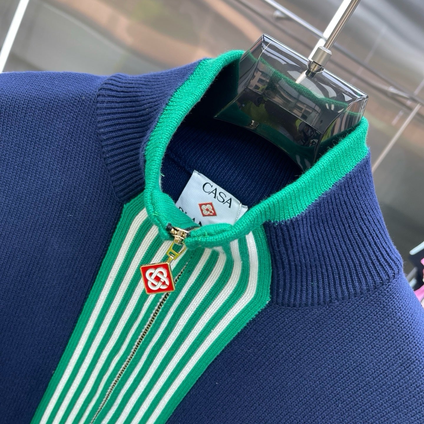 VESTE CASABLANCA BLEU VERT