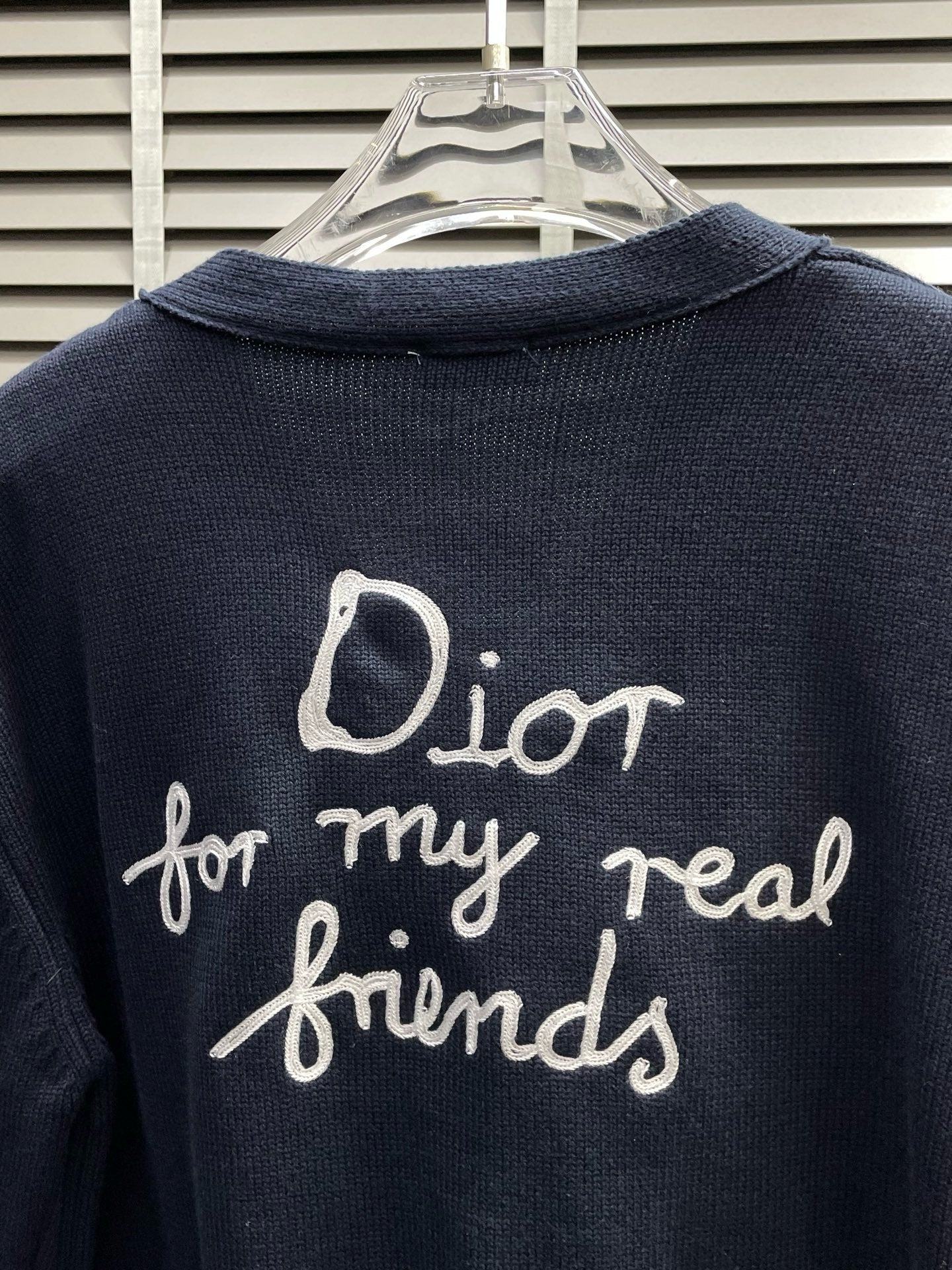 VESTE CARDIGAN BLEU DIOR