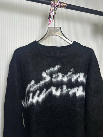 PULL MAILLE NOIR SAINT LAURENT