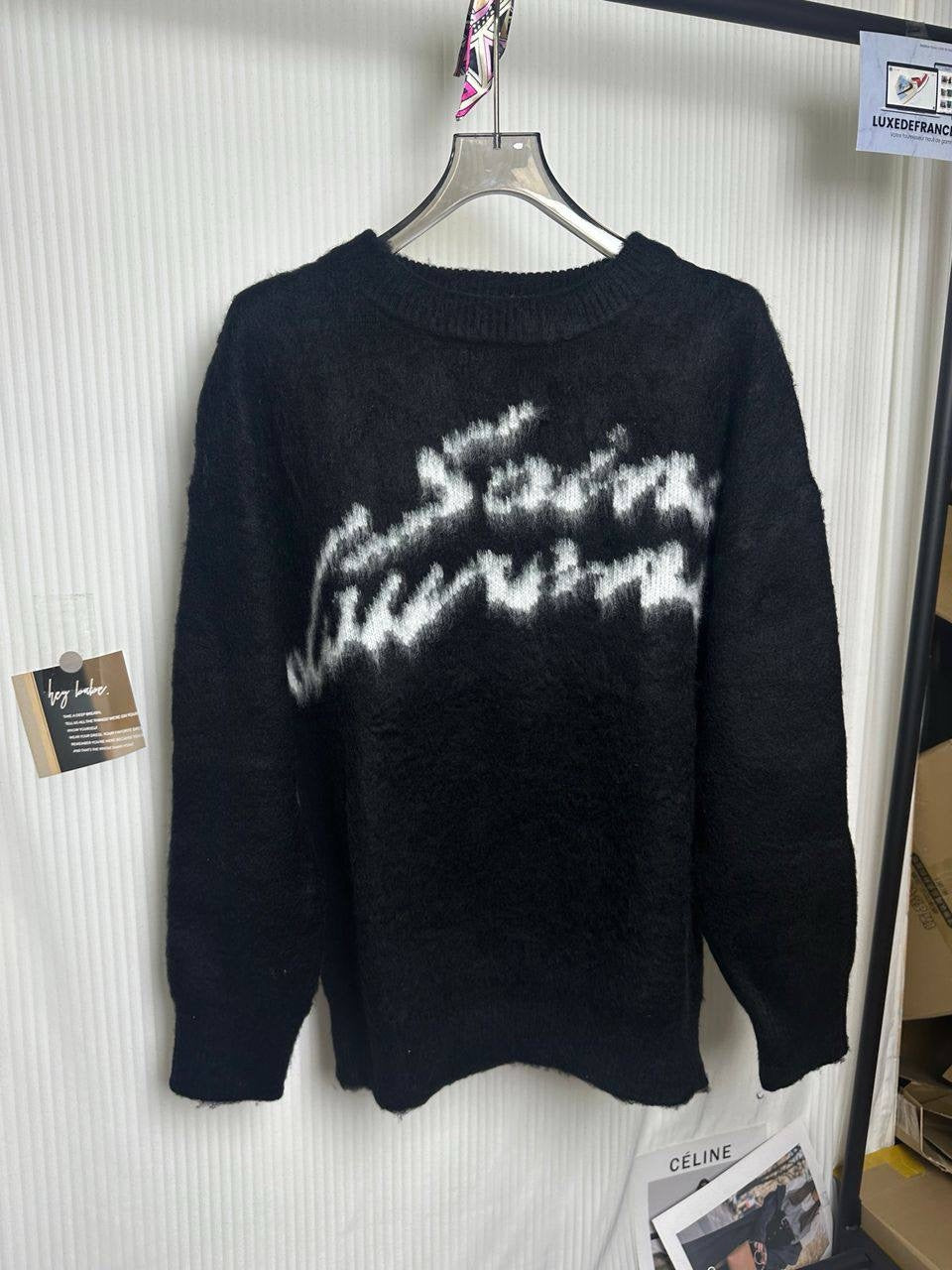 PULL MAILLE NOIR SAINT LAURENT