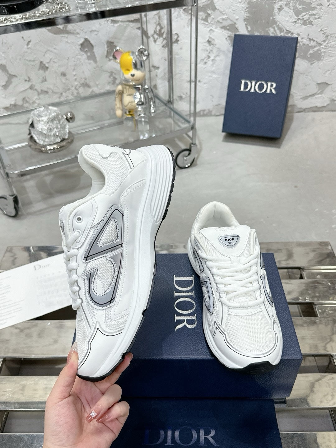 SNEAKERS DIOR B30 BLANC