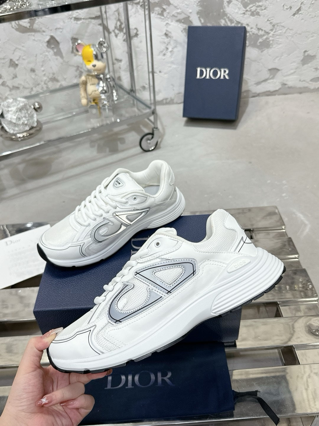 SNEAKERS DIOR B30 BLANC