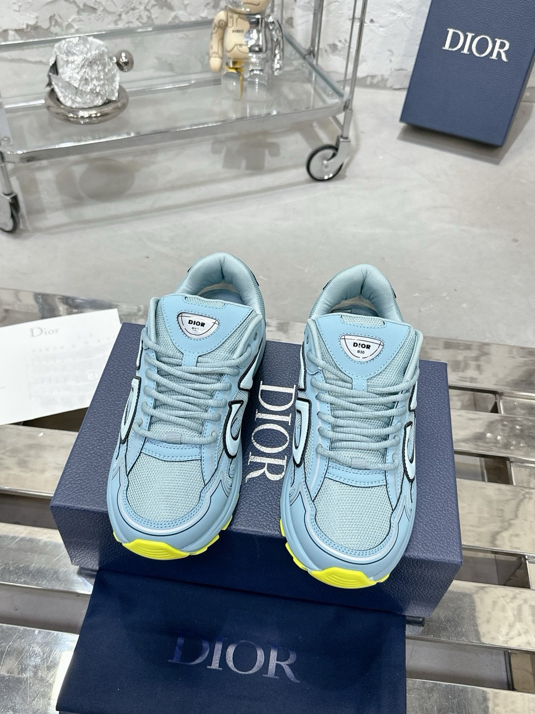 SNEAKERS DIOR B30 BLEU