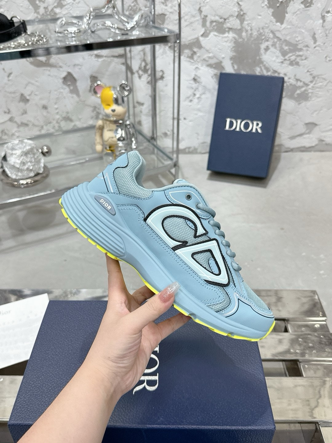 SNEAKERS DIOR B30 BLEU