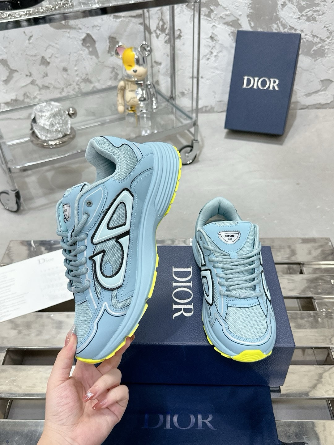 SNEAKERS DIOR B30 BLEU