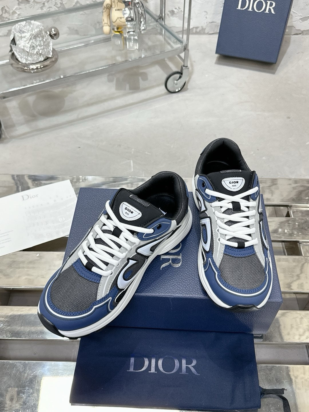 SNEAKERS DIOR B30 BLEU