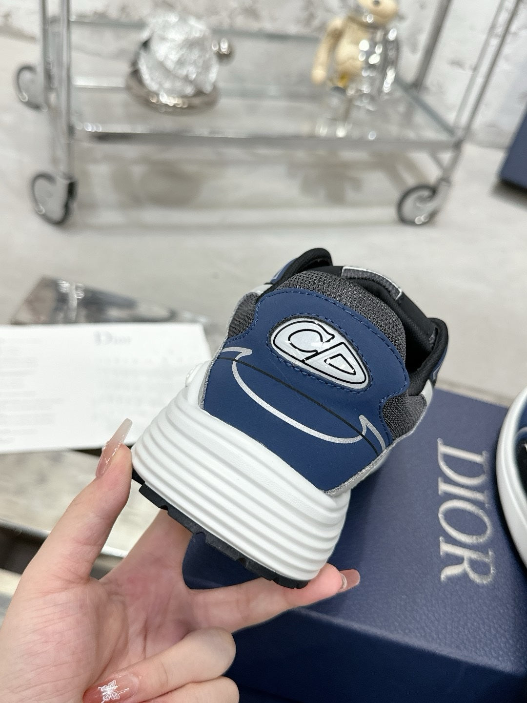SNEAKERS DIOR B30 BLEU