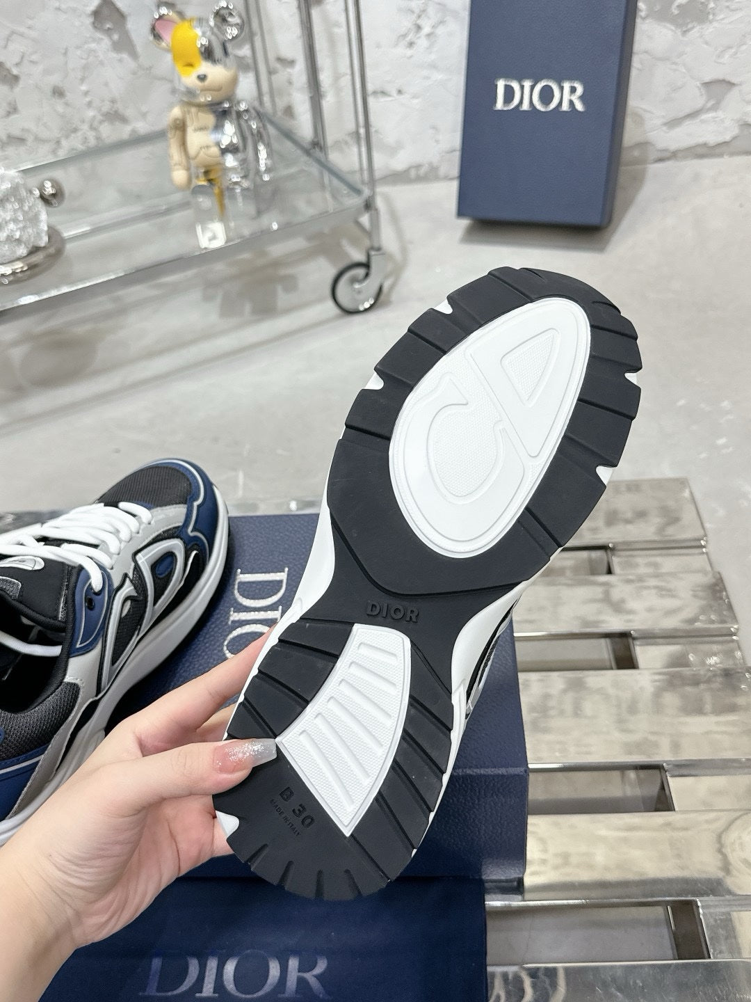 SNEAKERS DIOR B30 BLEU