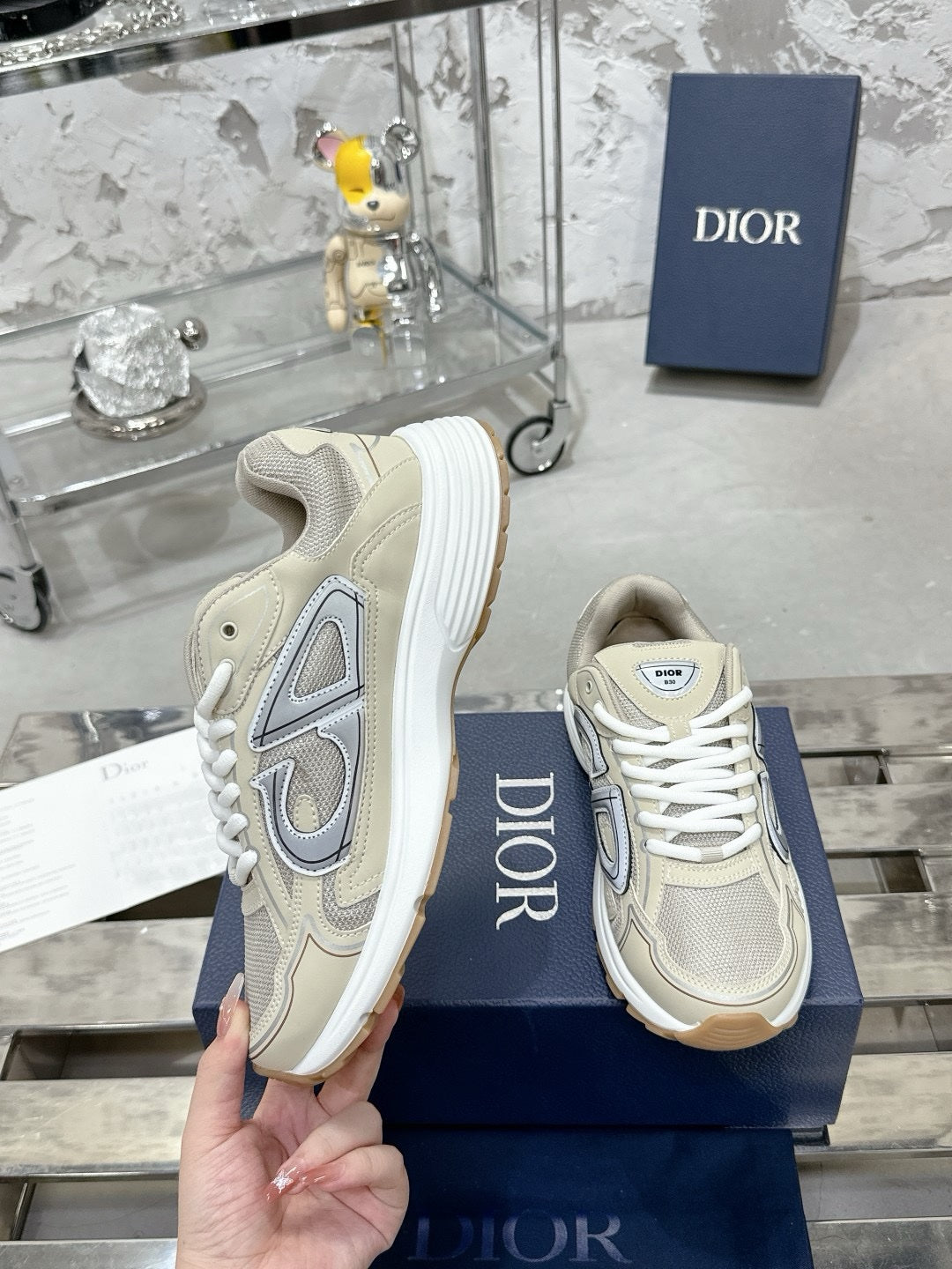 SNEAKERS DIOR B30 BEIGE