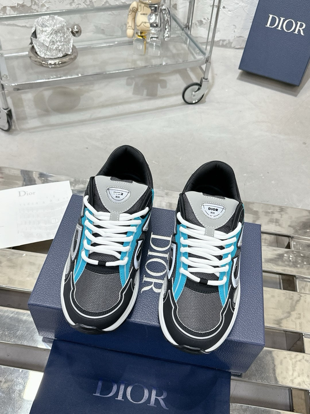 SNEAKERS DIOR B30 BLEU
