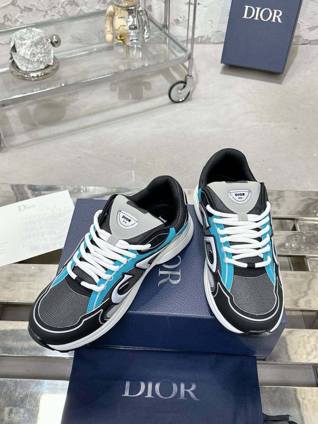 SNEAKERS DIOR B30 BLEU