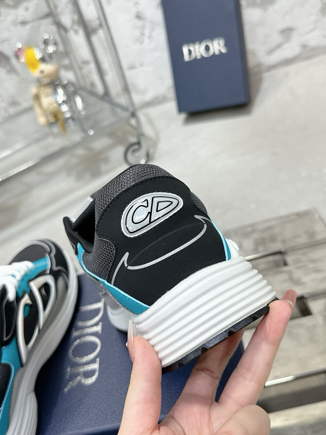 SNEAKERS DIOR B30 BLEU