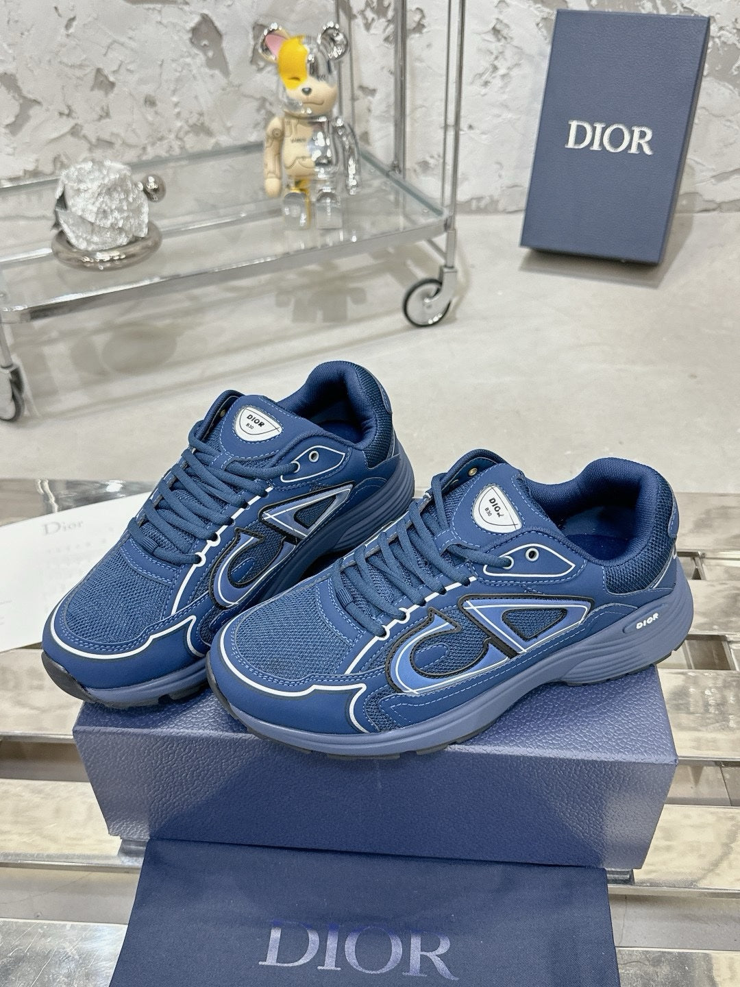 SNEAKERS DIOR B30 BLEU