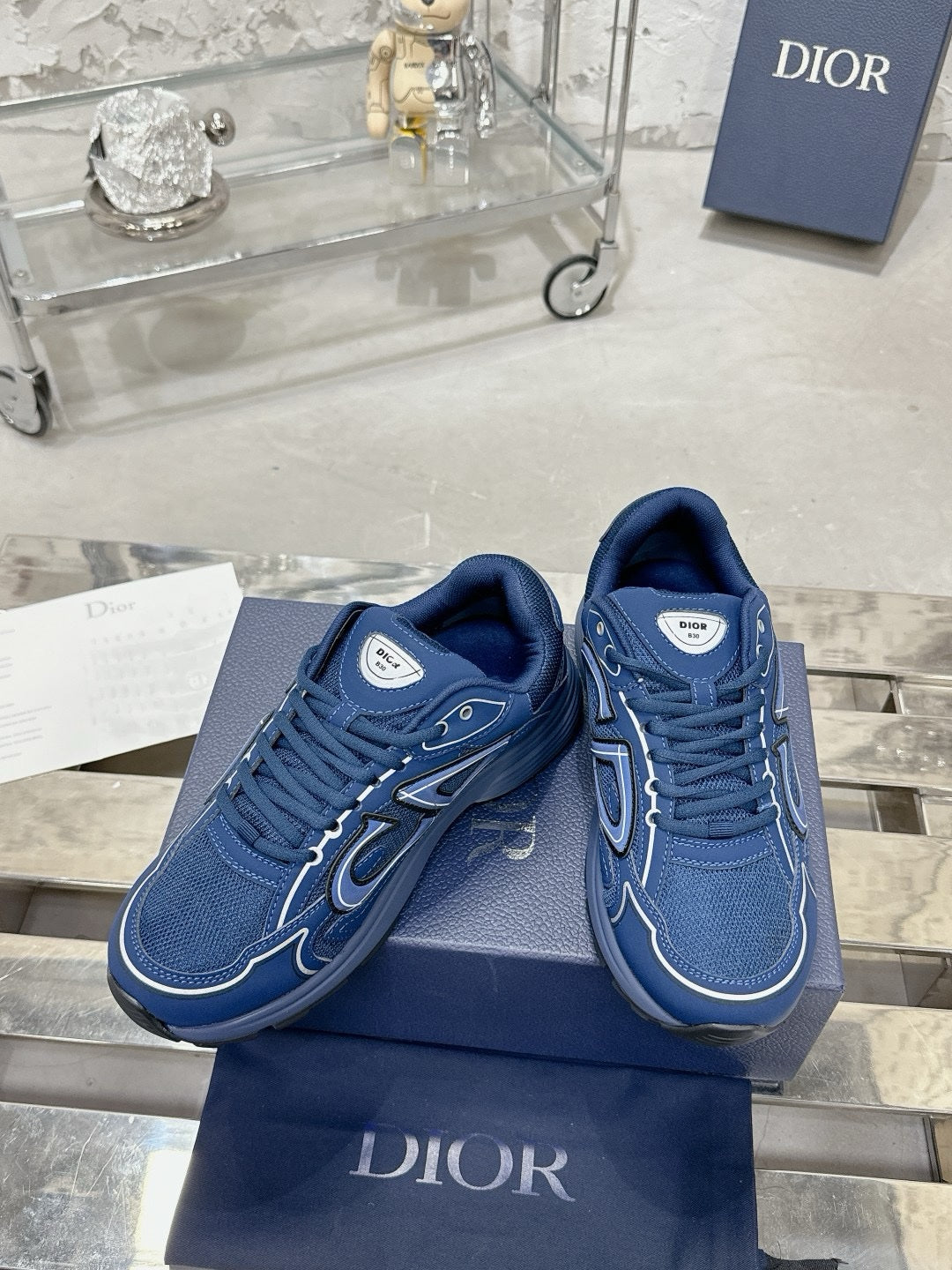 SNEAKERS DIOR B30 BLEU