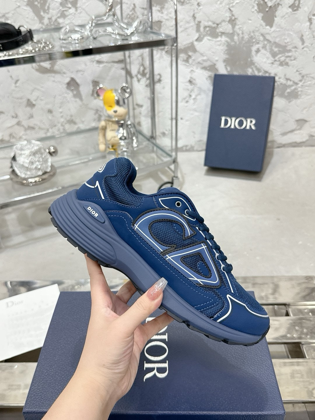 SNEAKERS DIOR B30 BLEU