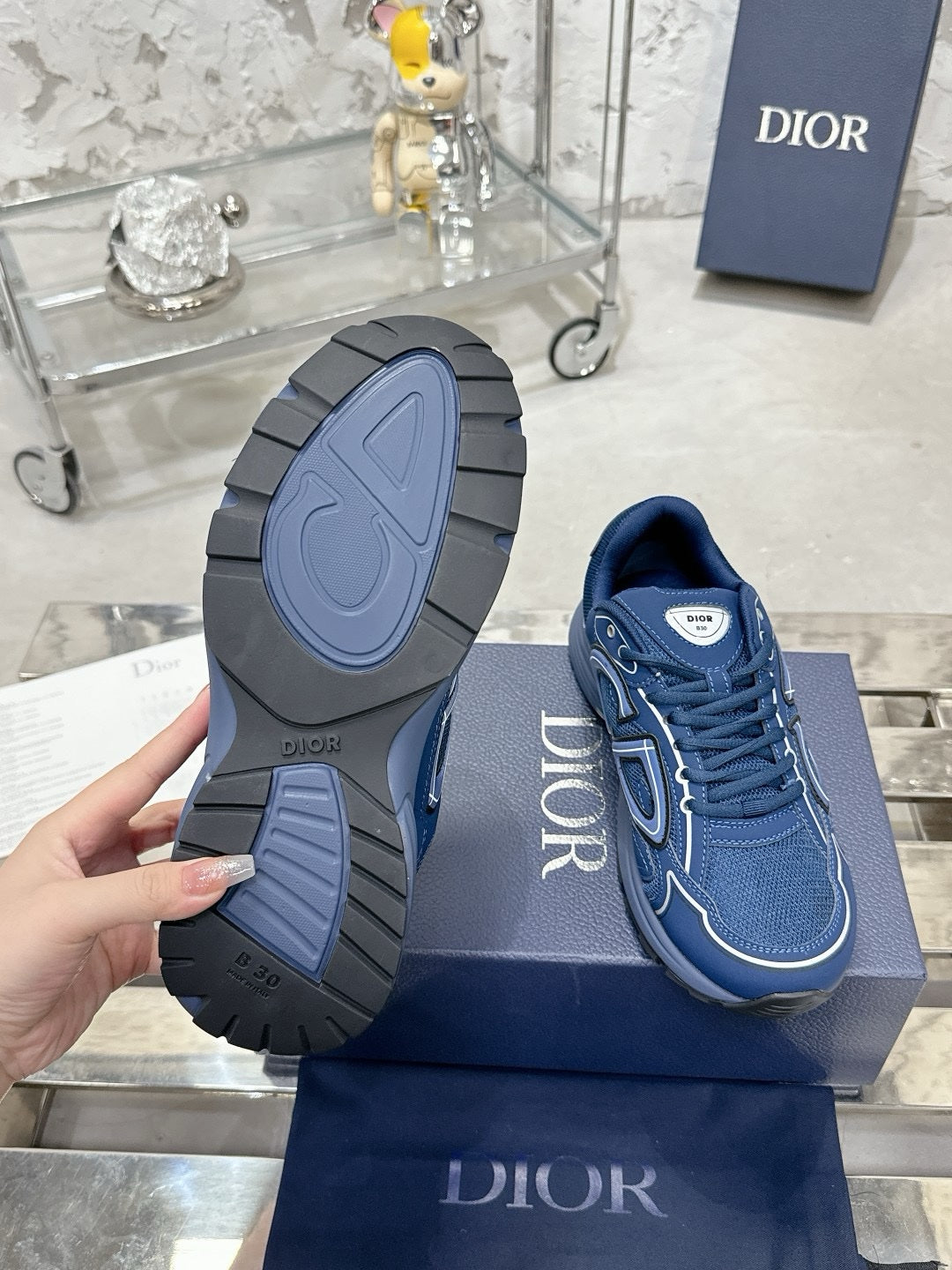 SNEAKERS DIOR B30 BLEU