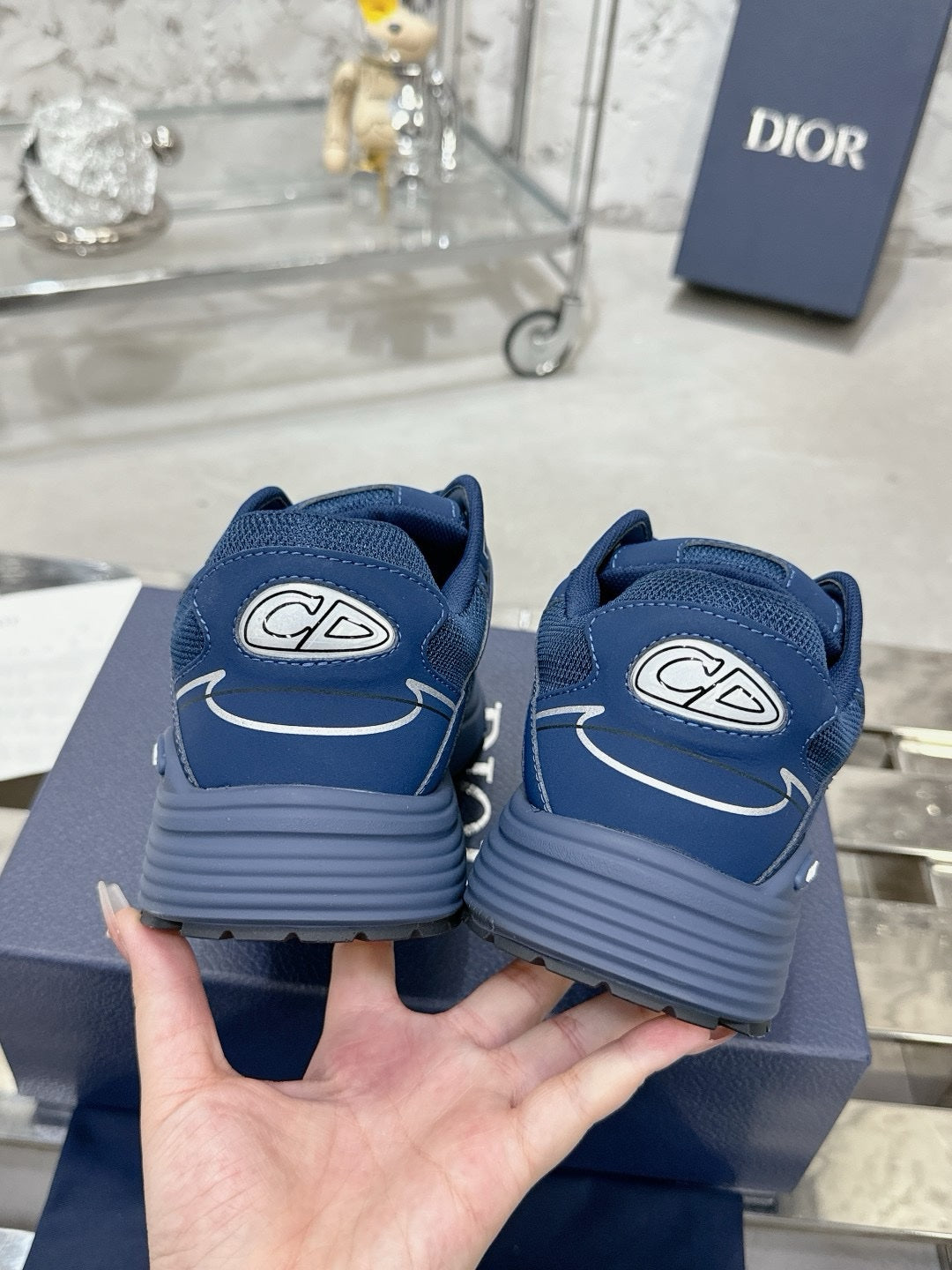 SNEAKERS DIOR B30 BLEU