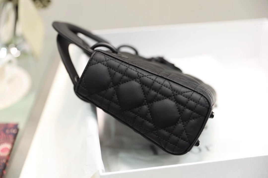 Sac A Main Lady Dior Mini Noir Ultra Matt