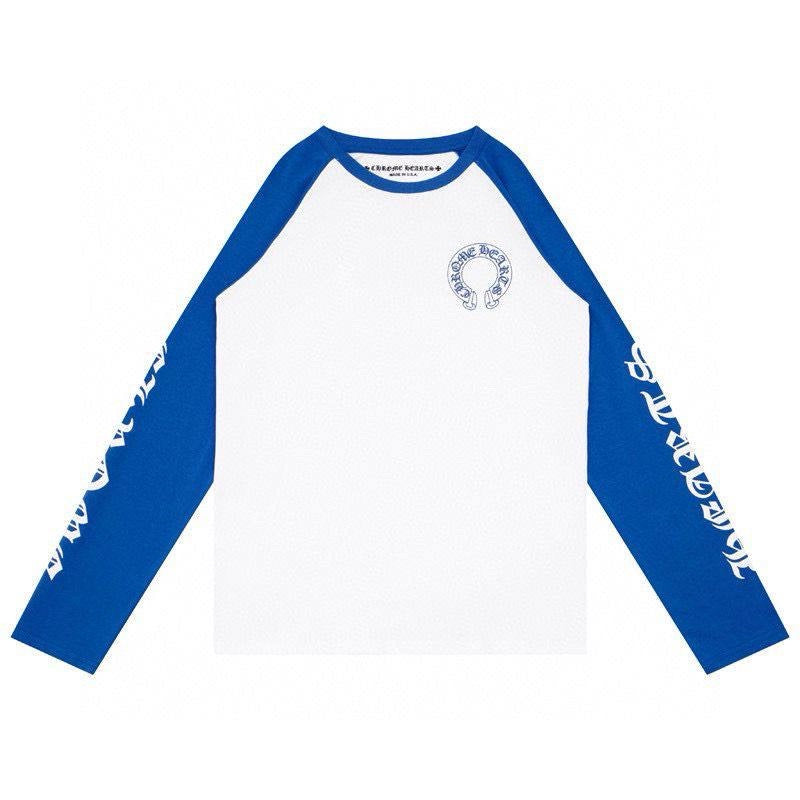 T-SHIRT MANCHES LONGUES CHROME HEARTS BLEU