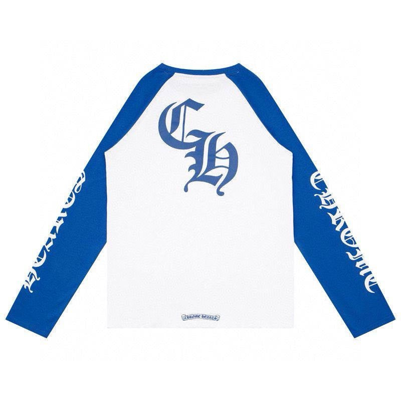 T-SHIRT MANCHES LONGUES CHROME HEARTS BLEU