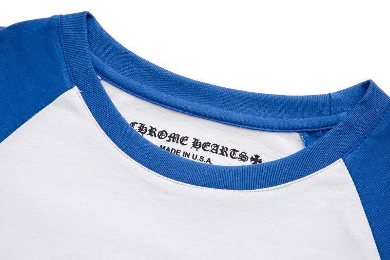 T-SHIRT MANCHES LONGUES CHROME HEARTS BLEU