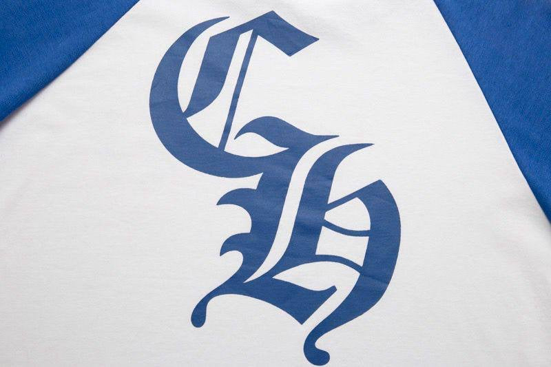 T-SHIRT MANCHES LONGUES CHROME HEARTS BLEU