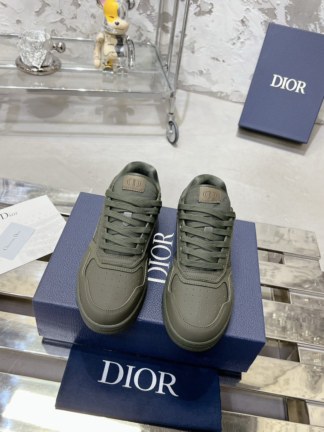 SNEAKERS DIOR B27 KAKI