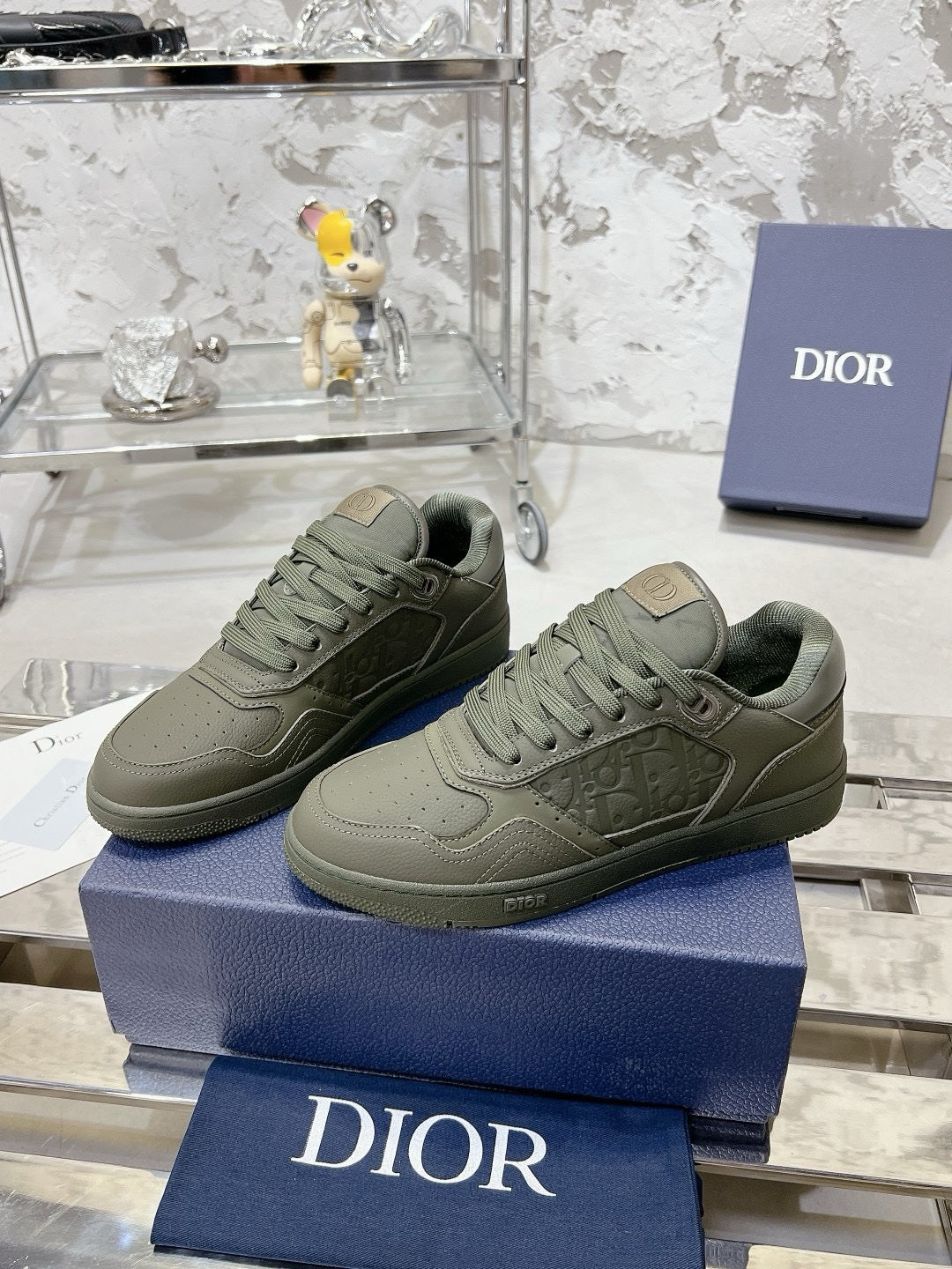 SNEAKERS DIOR B27 KAKI