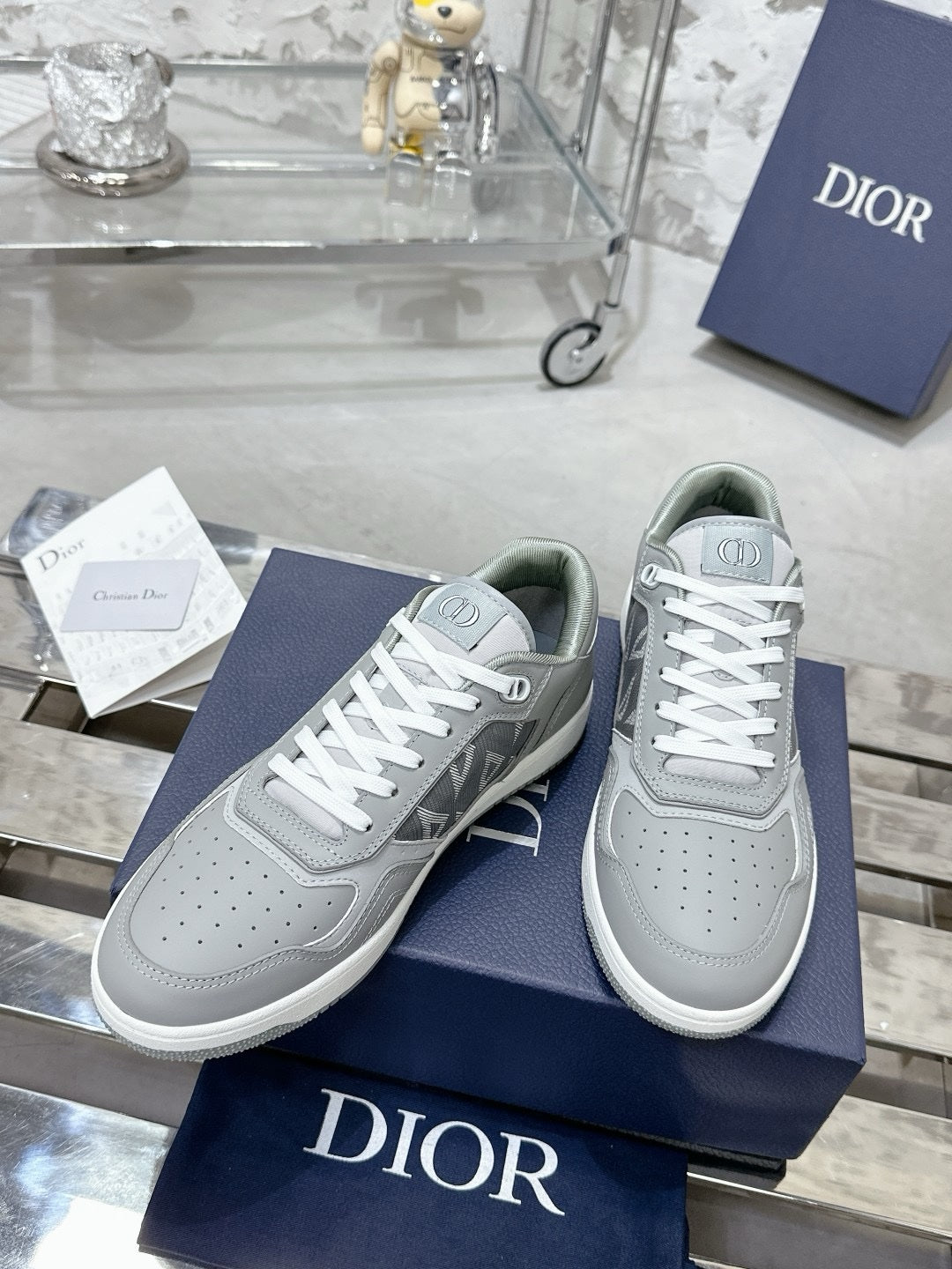 SNEAKERS DIOR B27 GRIS DIAMOND