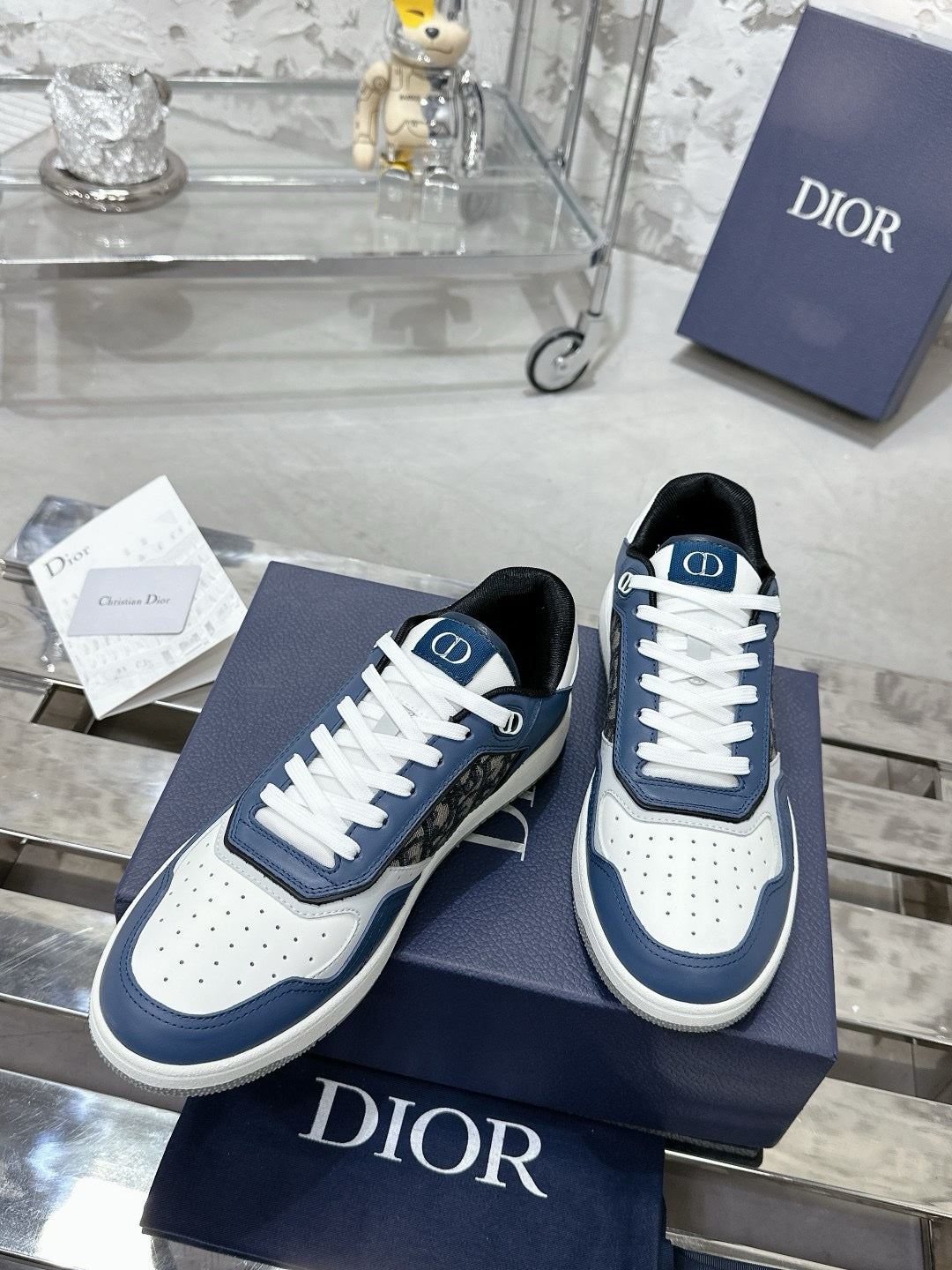 SNEAKERS DIOR B27 BLEU