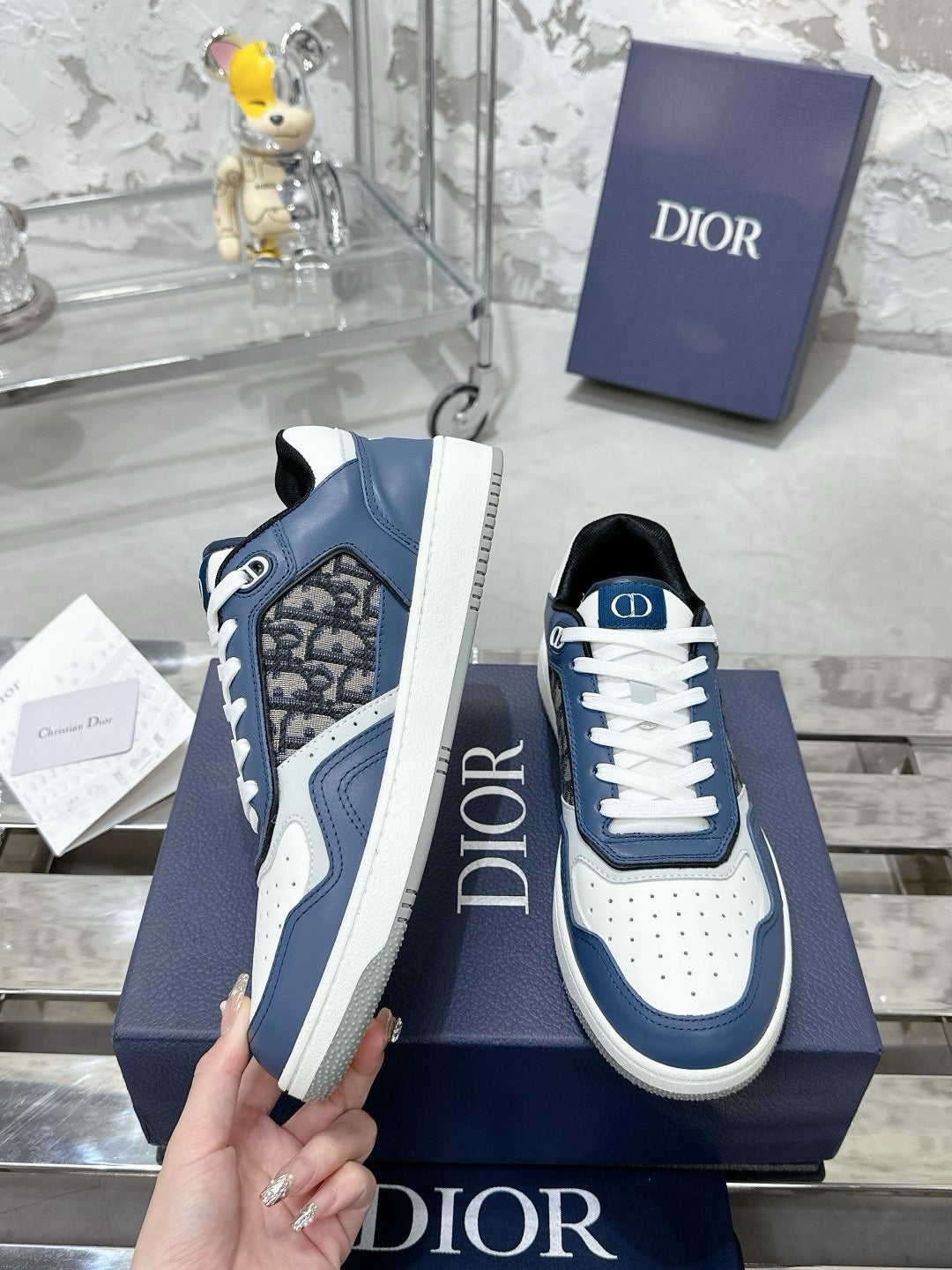 SNEAKERS DIOR B27 BLEU