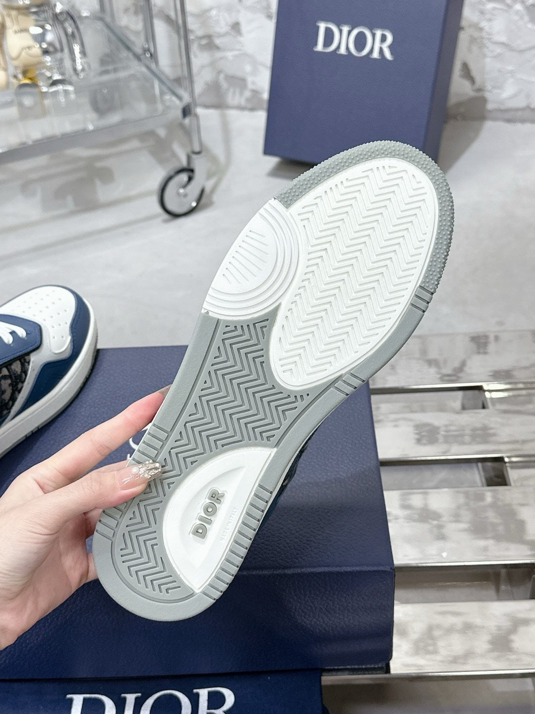 SNEAKERS DIOR B27 BLEU