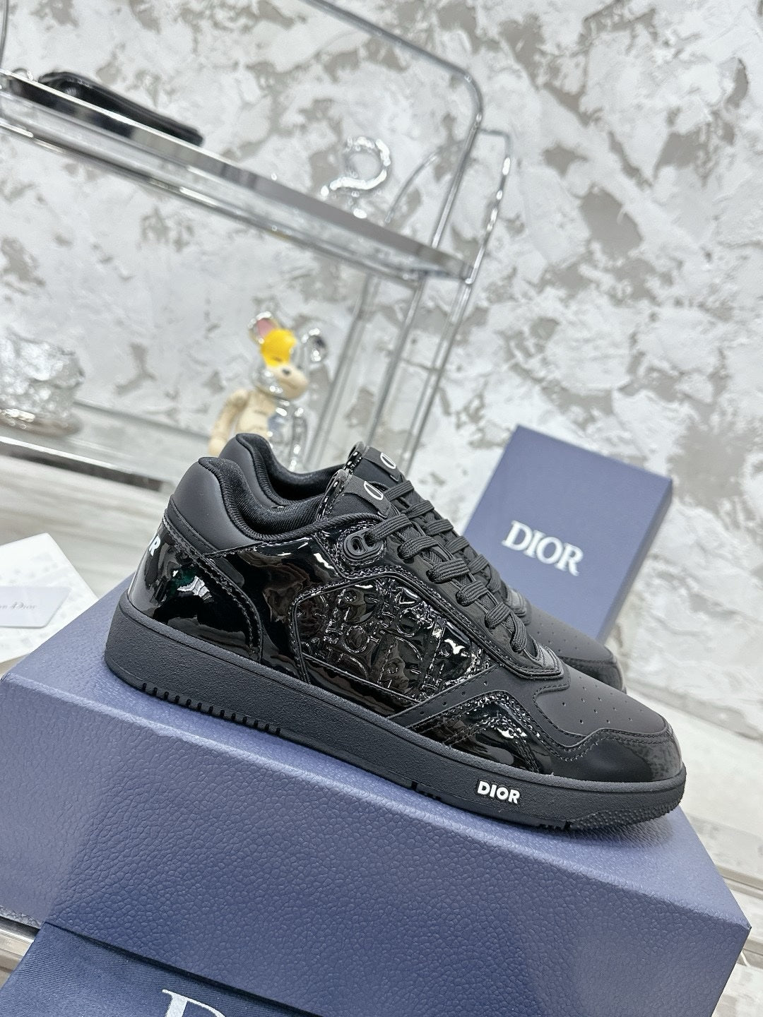 SNEAKERS DIOR B27 NOIR GLOSSY