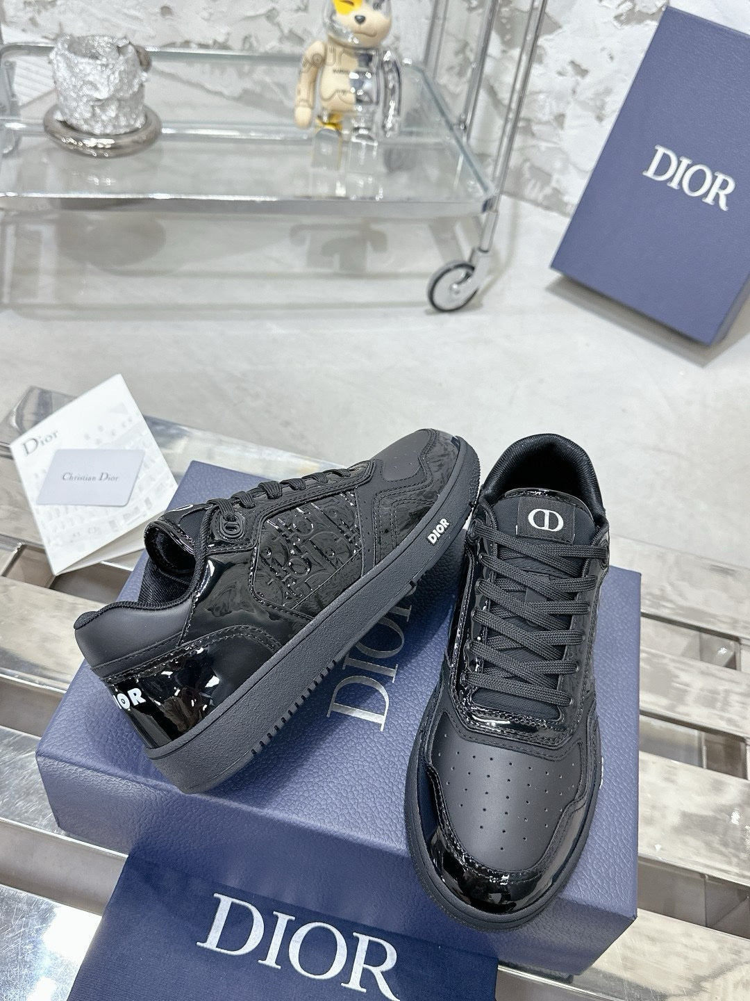 SNEAKERS DIOR B27 NOIR GLOSSY