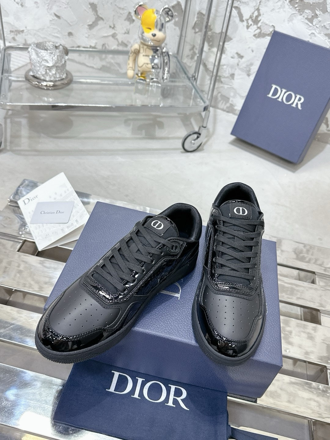 SNEAKERS DIOR B27 NOIR GLOSSY