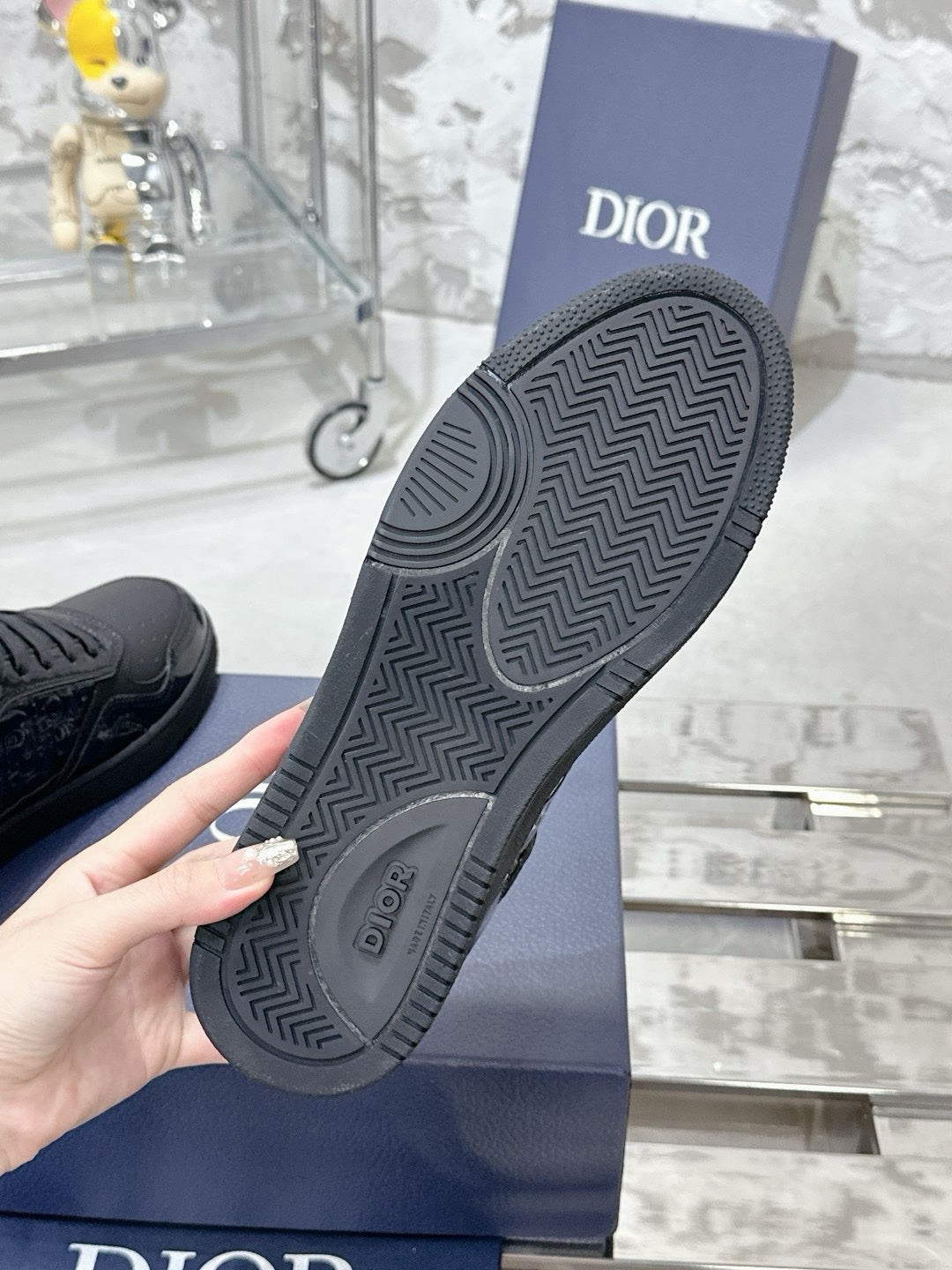SNEAKERS DIOR B27 NOIR GLOSSY