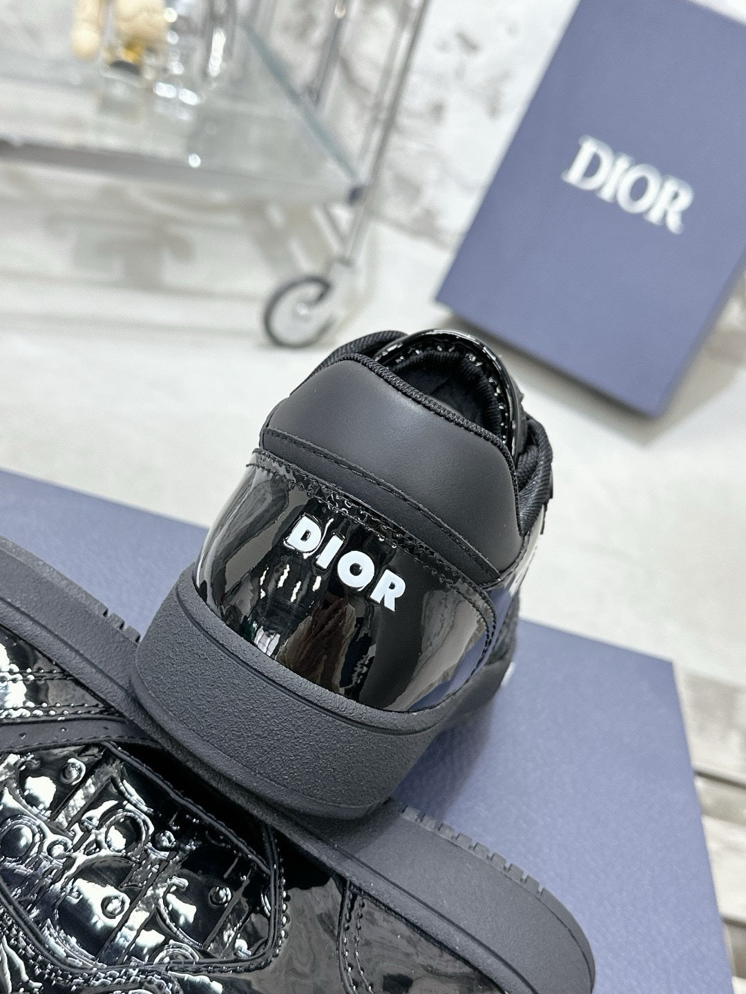 SNEAKERS DIOR B27 NOIR GLOSSY