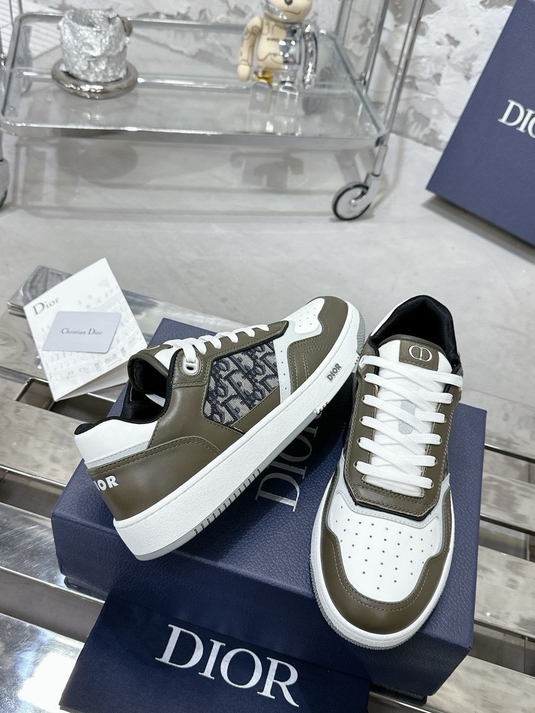 SNEAKERS DIOR B27 KAKI