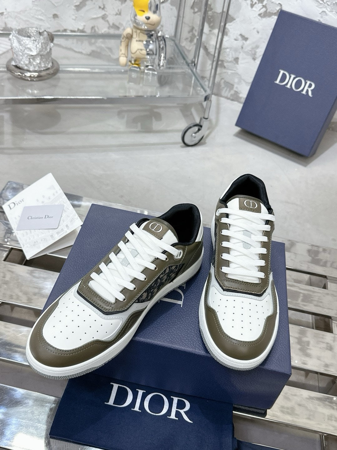 SNEAKERS DIOR B27 KAKI