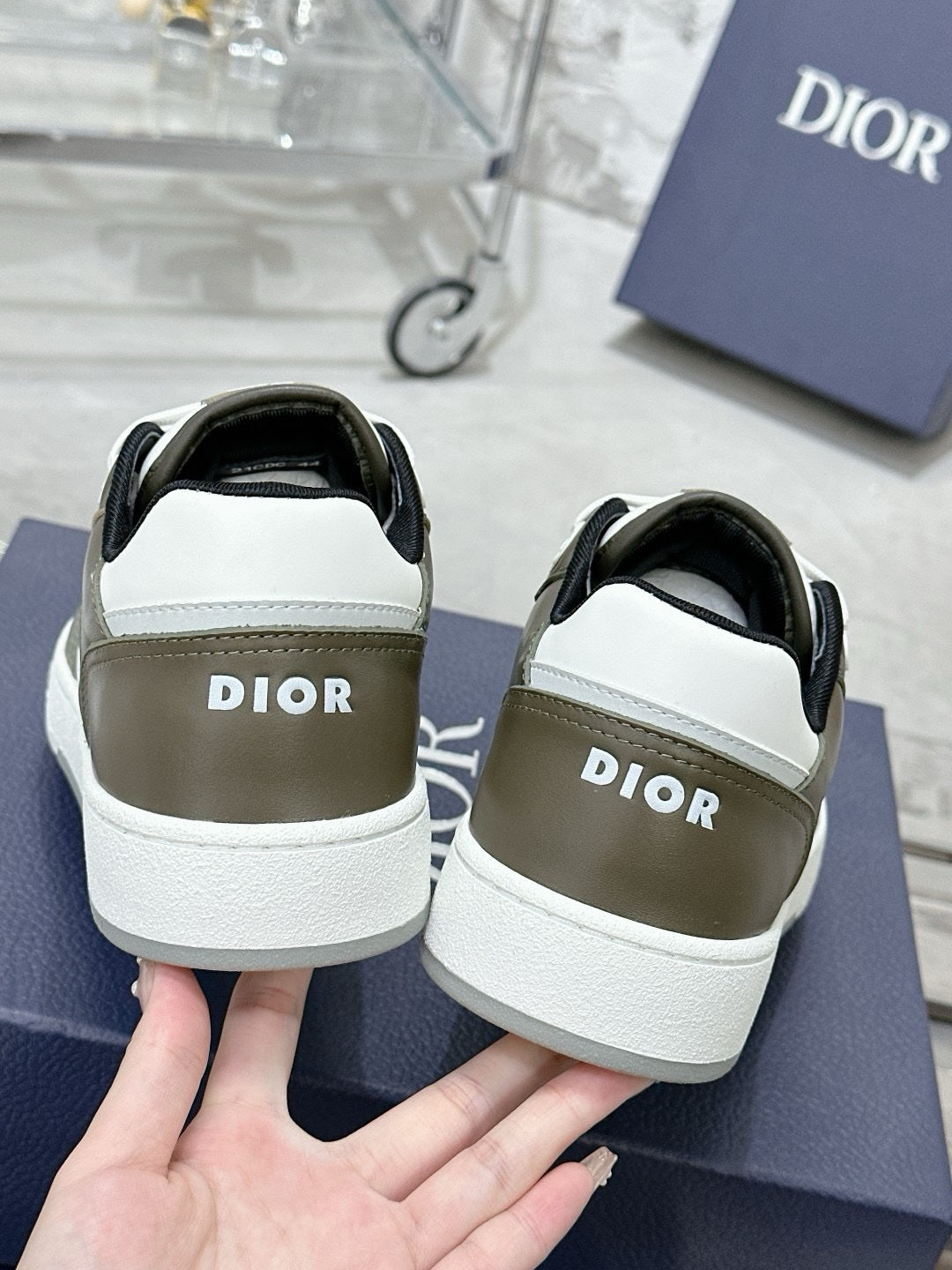 SNEAKERS DIOR B27 KAKI