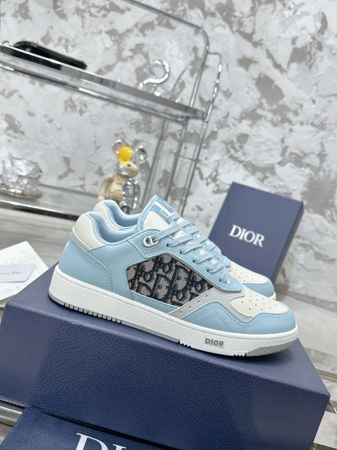 SNEAKERS DIOR B27 BLEU CIEL