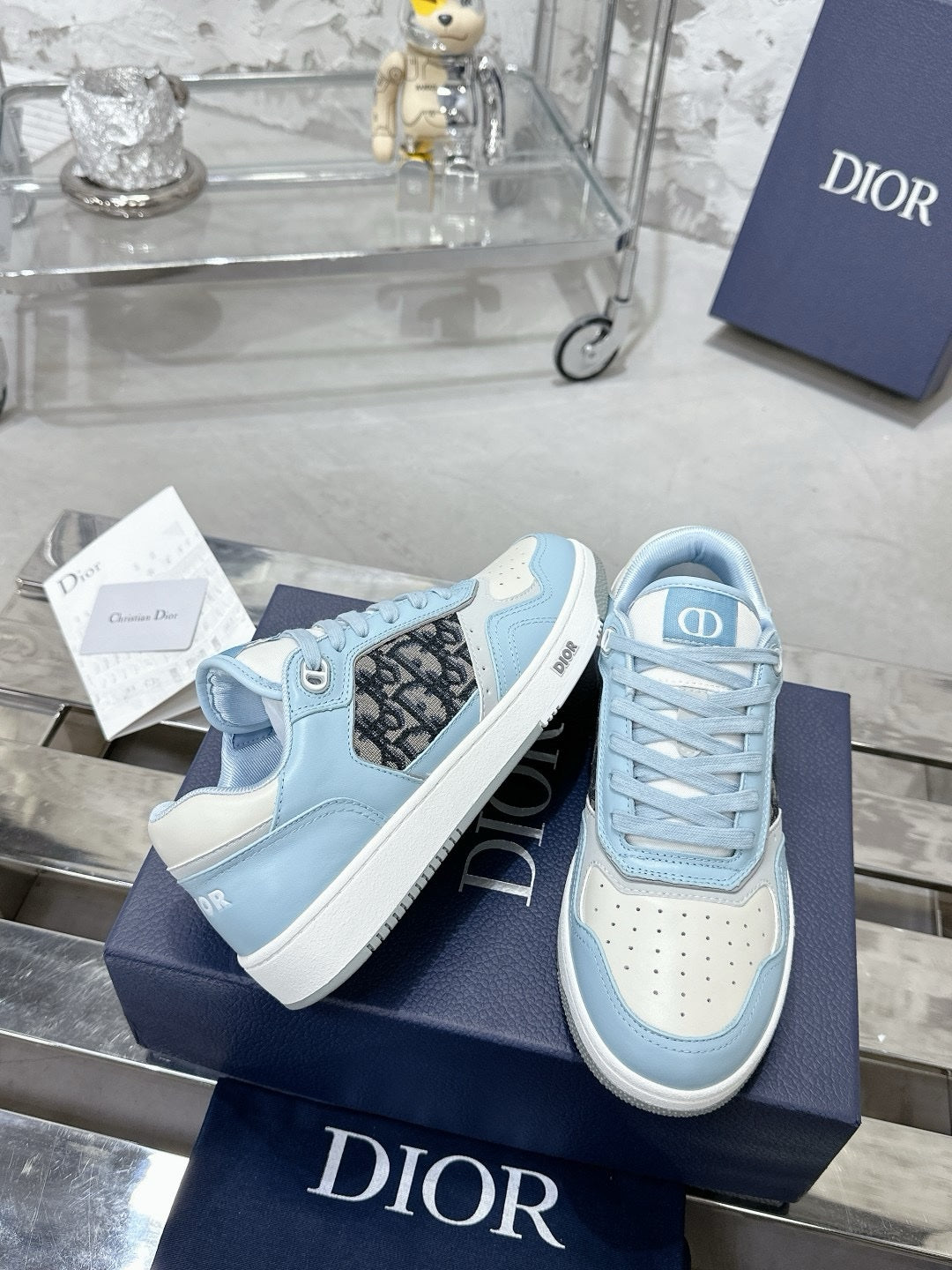 SNEAKERS DIOR B27 BLEU CIEL