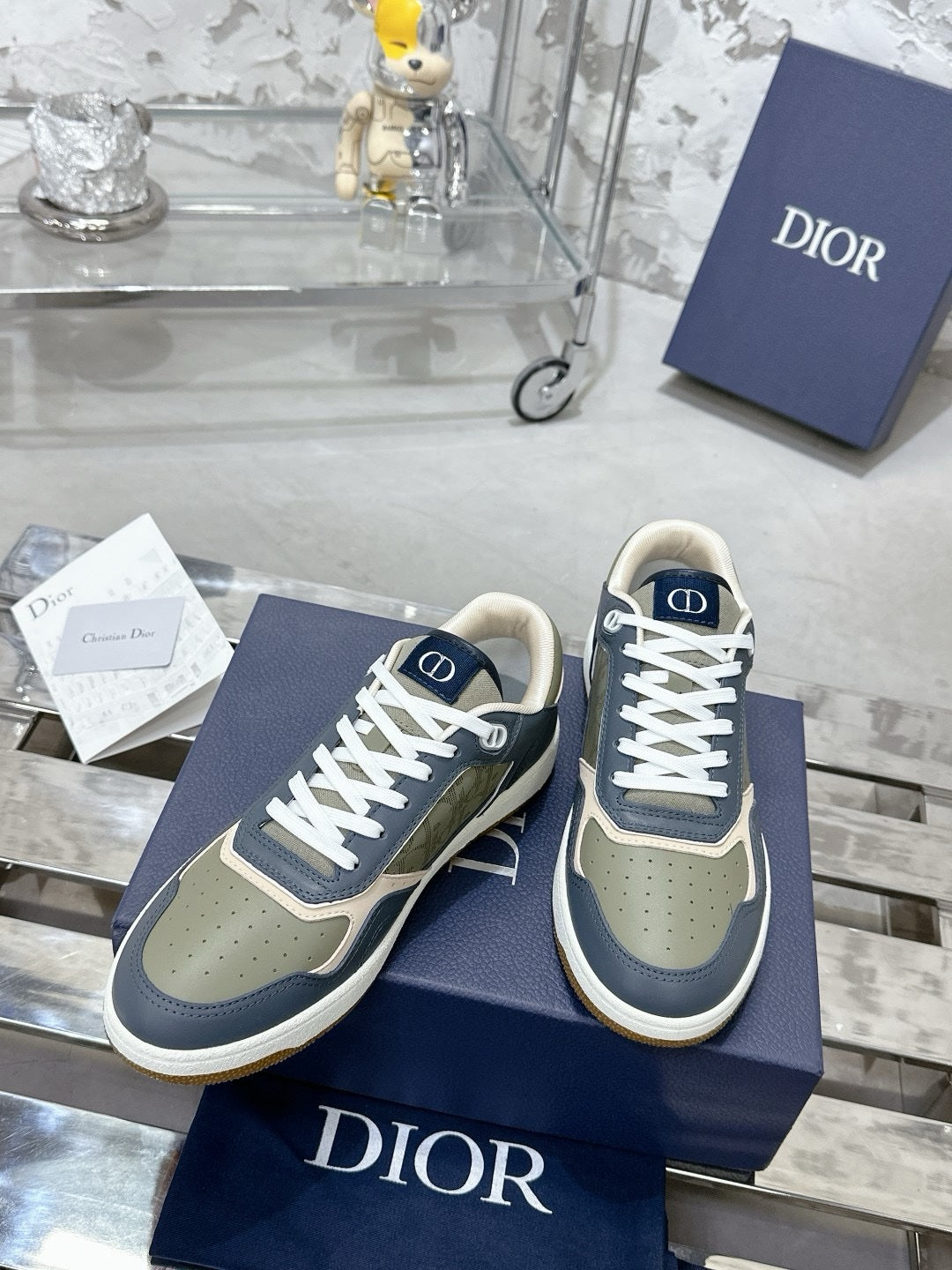SNEAKERS DIOR B27 KAKI
