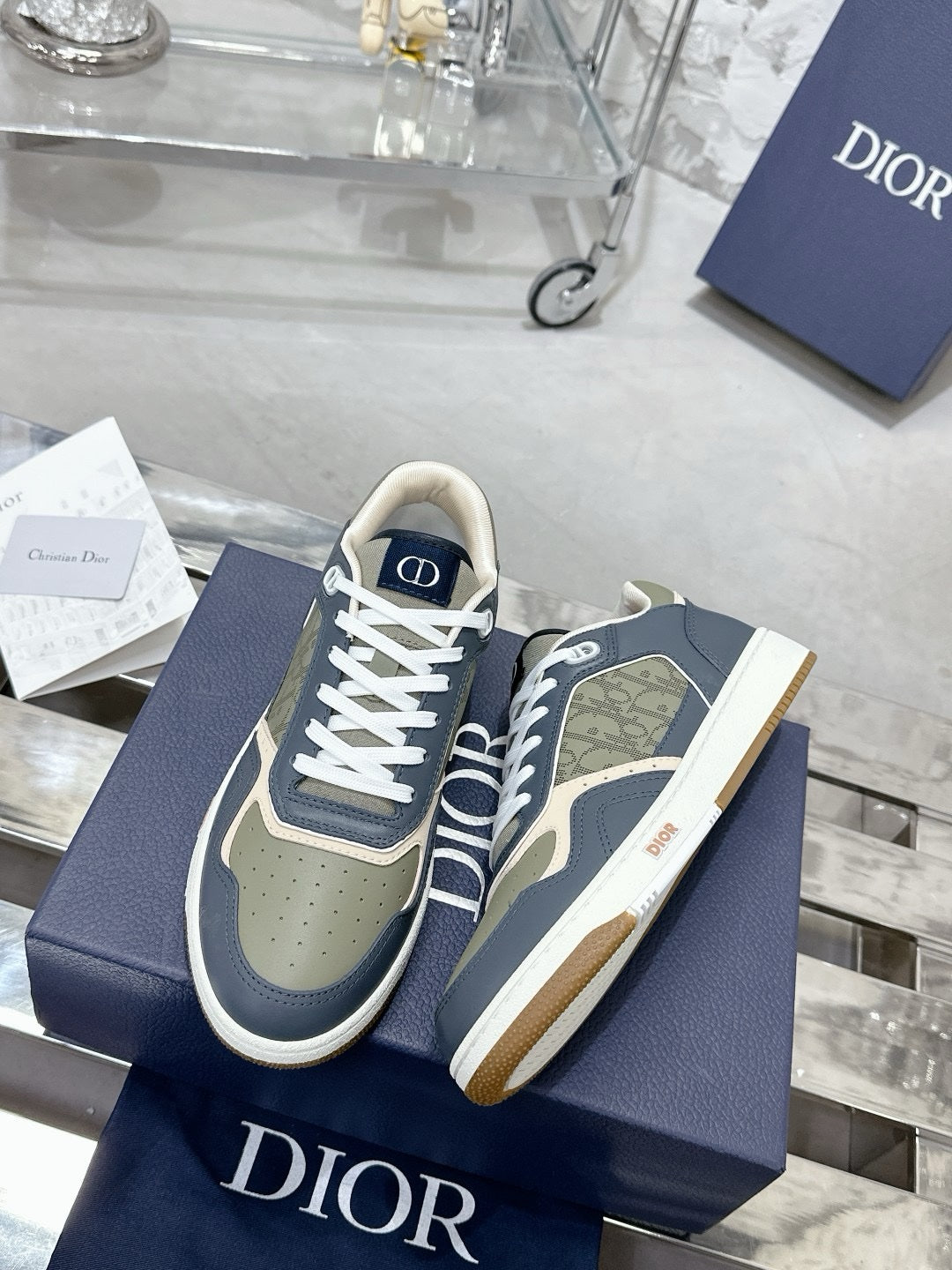 SNEAKERS DIOR B27 KAKI