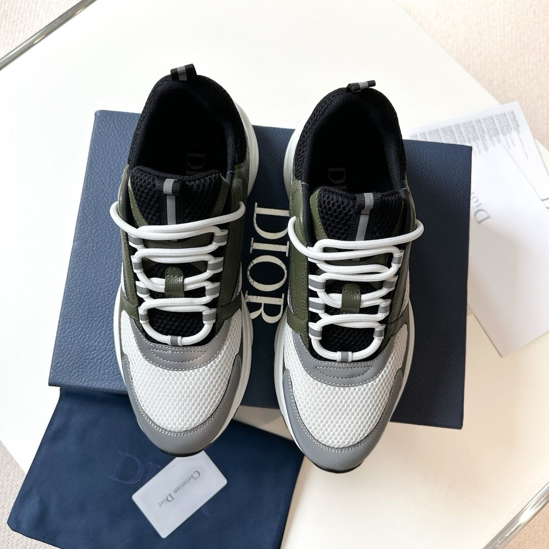 SNEAKERS DIOR B22 CUIR KAKI