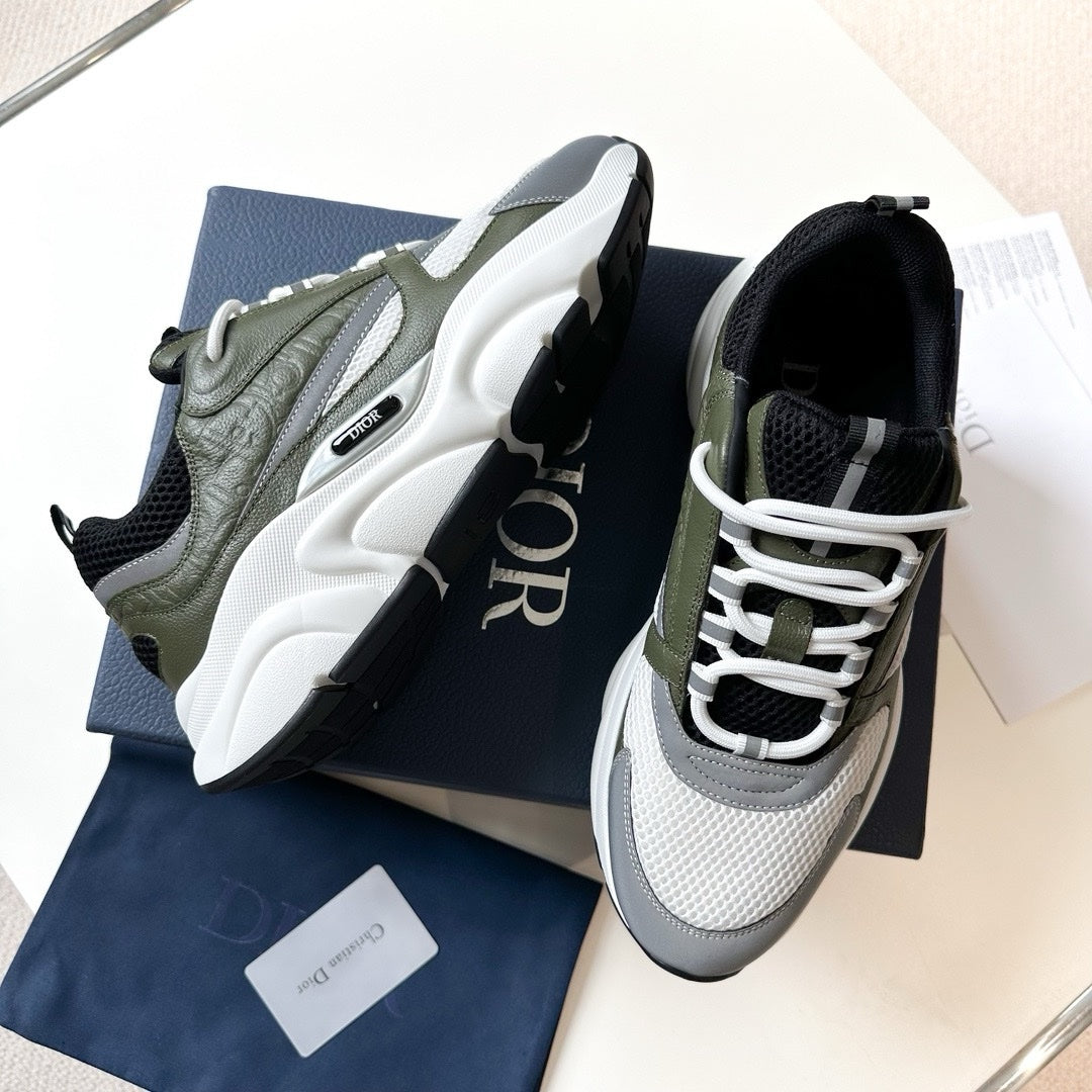 SNEAKERS DIOR B22 CUIR KAKI